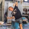 Demonstratie in een glasfabriek in Murano 