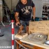 Demonstratie in een glasfabriek in Murano 