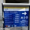 Bord met tarieven Venetië Tronchetto Parking 